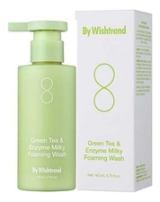 By Wishtrend Молочная пенка для умывания с экстрактом зеленого чая Green Tea & Enzyme Milky Foaming Wash 140мл