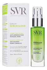 SVR Сыворотка для проблемной кожи лица с ниацинамидом и глюконолактоном Sebiaclear Serum Correcteur Global 30мл