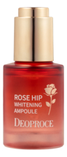 Deoproce Осветляющая сыворотка для лица с маслом шиповника Rose Hip Whitening Ampoule 28мл