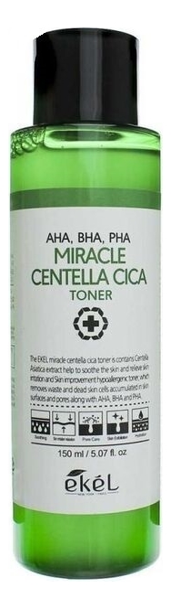 Очищающий тонер для лица с экстрактом центеллы азиатской Miracle Centella Cica Toner AHA/BHA/PHA 150мл