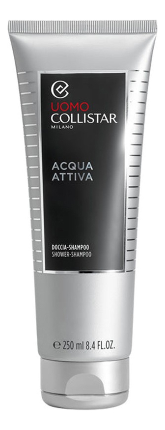 цена Шампунь-гель для волос и тела Uomo Acqua Attiva Doccia Shampoo 250мл