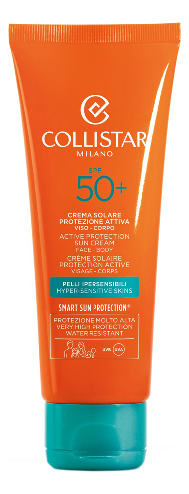 Солнцезащитный крем для лица и тела Crema Solare Protezione Attiva SPF50+ 100мл