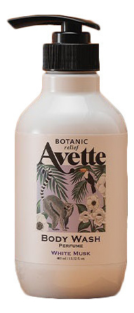 цена Парфюмерный гель для душа c ароматом белого мускуса Avette Botanic Relief White Musk 400мл