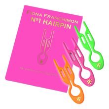Fiona Franchimon Набор шпилек для волос No1 Hairpin Ibiza Collection 3шт (оранжевая + розовая + зеленая)