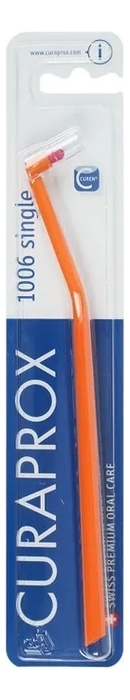 Монопучковая щетка Single & Sulcular 1006 6мм: Оранжевая