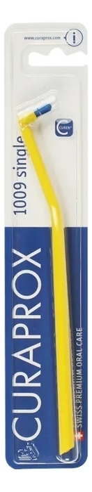 Монопучковая щетка Single & Sulcular 1009 9мм: Желтая курапрокс щетка монопучковая 9мм cs 1009