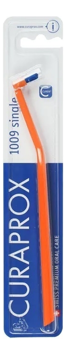 Монопучковая щетка Single & Sulcular 1009 9мм: Оранжевая курапрокс щетка монопучковая 9мм cs 1009