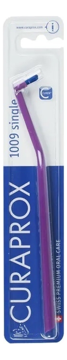 Монопучковая щетка Single & Sulcular 1009 9мм: Фиолетовая курапрокс щетка монопучковая 9мм cs 1009