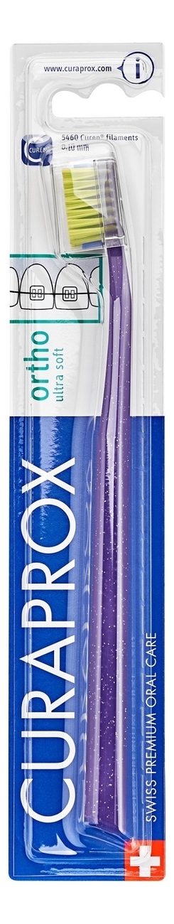 Ортодонтическая щетка с углублением CS Ortho Ultra Soft 5460: Фиолетовая