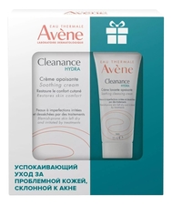 Avene Набор для лица Cleanance Hydra (очищающий крем 15мл + успокаивающий крем 40мл)