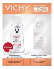 Vichy Набор для лица (солнцезащитный флюид против несовершенств Capital Soleil SPF50+ PA++++ 40мл + мицеллярная вода с минералами Purete Thermale 100мл)