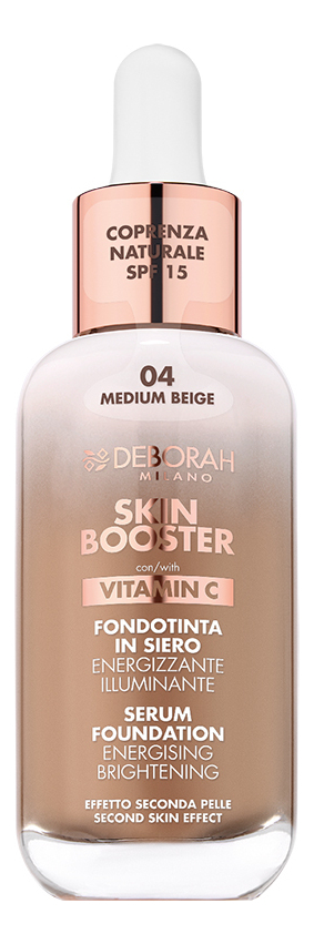 Тональная основа-сыворотка для лица Skin Booster Serum Foundation SPF15 30мл: 4 Medium Beige