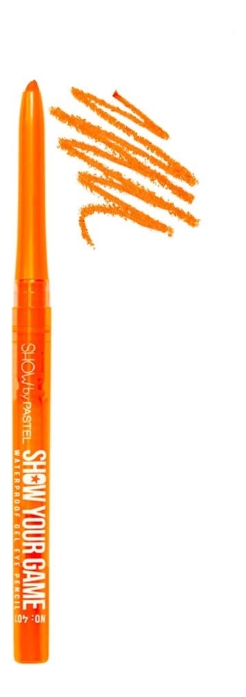 Гелевый карандаш для глаз Show Your Game Waterproof Gel Eye Pencil 0,28г: 407 Оранжевый