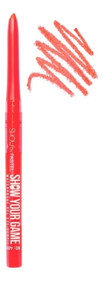 Гелевый карандаш для глаз Show Your Game Waterproof Gel Eye Pencil 0,28г: 409 Алый