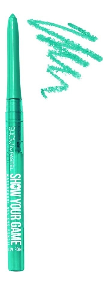 Гелевый карандаш для глаз Show Your Game Waterproof Gel Eye Pencil 028г: 411 Мятный