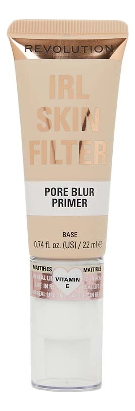Выравнивающий праймер для лица IRL Skin Filter Pore Blur Primer 22мл праймер выравнивающий makeup revolution irl pore blur filter primer 22 мл