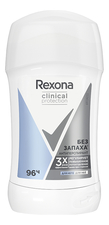 Rexona Антиперспирант-стик Без запаха 96ч Clinical Protection 40мл