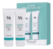 Dr. Ceuracle Набор солнцезащитных кремов Cica Regan Vegan Sun Duo Set SPF50+ PA++++ 2*50мл