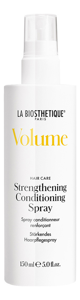 цена Укрепляющий несмываемый кондиционер-спрей для объема волос Volume Strengthening Conditioning Spray 150мл
