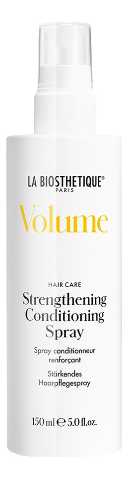 Укрепляющий несмываемый кондиционер-спрей для объема волос Volume Strengthening Conditioning Spray 150мл укрепляющий спрей уход для волос la biosthetique strengthening conditioning spray 150 мл