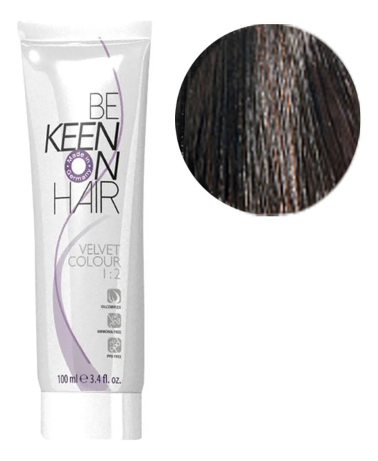 Стойкая крем-краска для волос без аммиака Velvet Color 100мл: 771 Mittelblond Braun-Asch