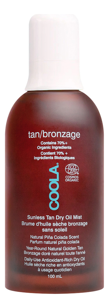 Сухое масло-автозагар для тела Sunless Tan Dry Oil Mist 100мл сухое кокосовое масло для тела с эффектом загара self tan coconut dry oil tan body 100мл