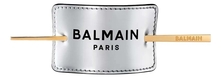Balmain Hair Couture Серебряная заколка для волос с логотипом Silver Hair Barrette