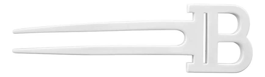 Заколка-гребень для волос: Белая