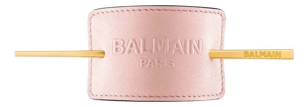 Заколка кожаная розовая с тиснением Embossed Hair Barrette Pastel Pink заколка для волос с кристаллами swarovski crystal pink hair barrette