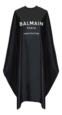 Balmain Hair Couture Черный пеньюар с золотыми пуговицами Luxury Balmain Cutting Cape Black