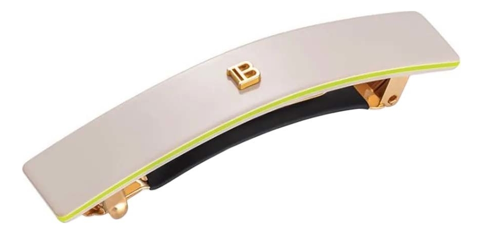 Заколка-автомат для волос бежевая Barrette Pour Cheveux: Размер M