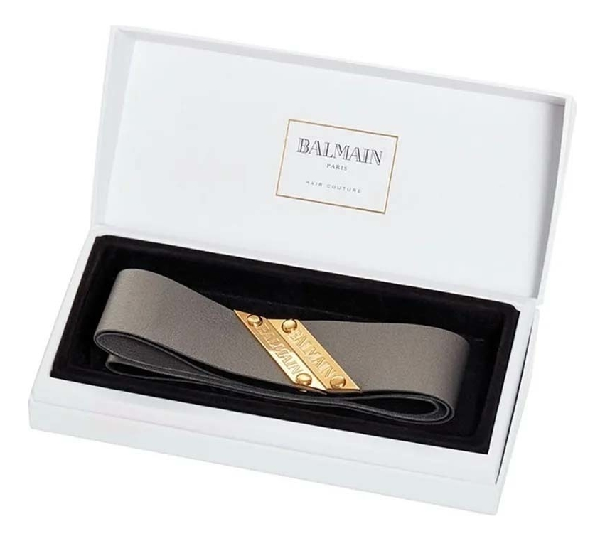 Кожаная лента для волос Genuine Leather Headband: Серебро