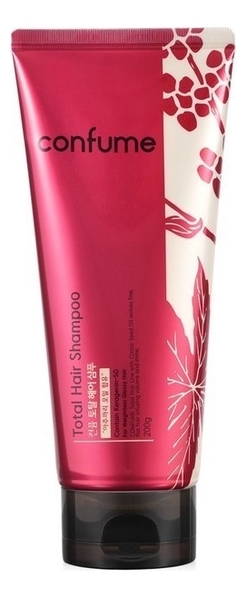 Шампунь для волос c касторовым маслом Confume Total Hair Shampoo: Шампунь 200г