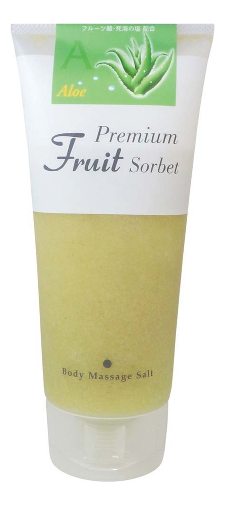 Премиальный скраб-сорбет для тела на основе соли Premium Fruit Sorbet Body Massage Salt Grape Fruits 500г: Алоэ
