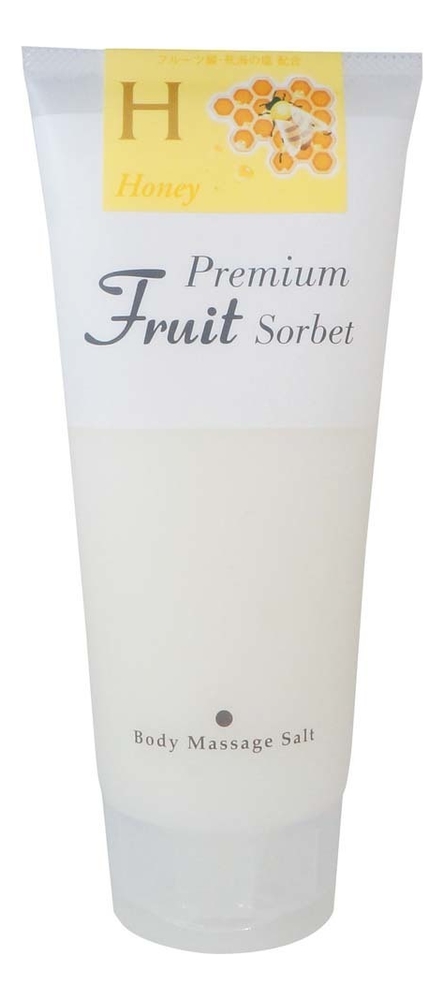 Премиальный скраб-сорбет для тела на основе соли Premium Fruit Sorbet Body Massage Salt Grape Fruits 500г: Мед