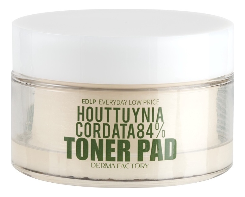 

Тонер-пэды для лица с экстрактом цветка хауттюйнии Houttuynia Cordata 84% Toner Pad 150мл