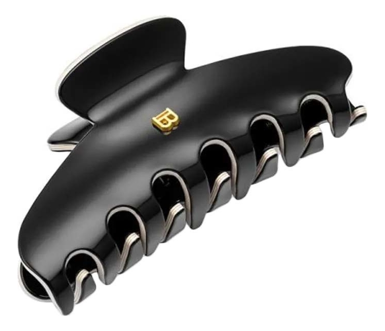 Заколка-краб для волос черно-белая Cellulose Acetate Pince A Cheveux: Размер L