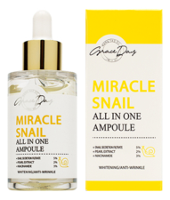Grace Day Восстанавливающая сыворотка для лица с муцином улитки Miracle Snail All In One Ampoule 50мл