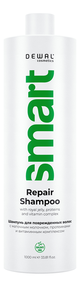 Шампунь для поврежденных волос с маточным молочком Cosmetics Smart Repair Shampoo: Шампунь 1000мл