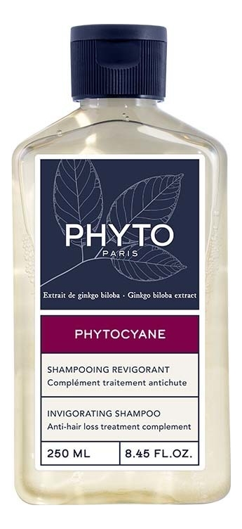 Укрепляющий шампунь для волос Phytocyane Shampooing Revigorant 250мл phytosolba phytocyane шампунь укрепляющий 250мл