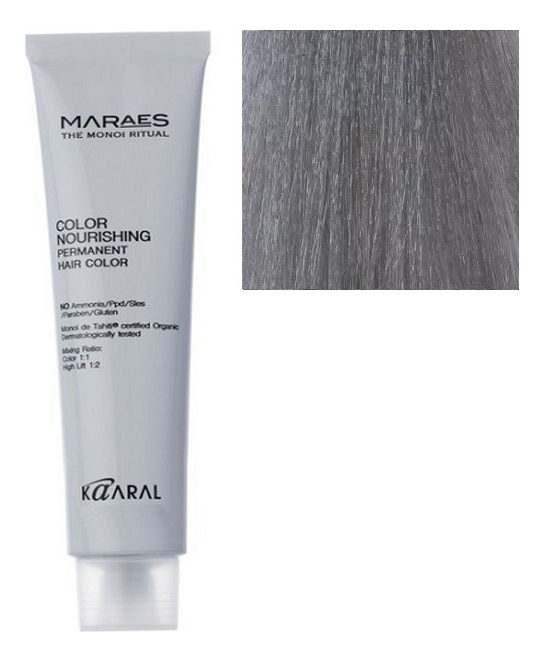 Перманентная крем-краска с низким содержанием аммиака Maraes Color Nourishing Permanent Hair 100мл: 8.11 Светлый пепельный блондин интенсивный