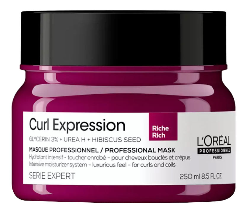 Интенсивно увлажняющая маска для волос Serie Expert Curl Expression Riche Masque : Маска 250мл интенсивно увлажняющая маска для волос serie expert curl expression riche masque маска 250мл