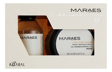 KAARAL Набор для волос Maraes Liss Care (разглаживающий шампунь 100мл + разглаживающая маска 100мл)