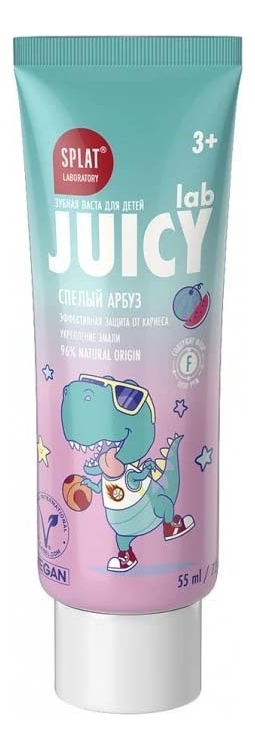 Детская зубная паста Juicy Lab 3+ 55мл (спелый арбуз)