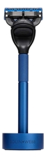 Bolin Webb Набор Generation Blue (бритва матовая синяя + подставка матовая синяя)