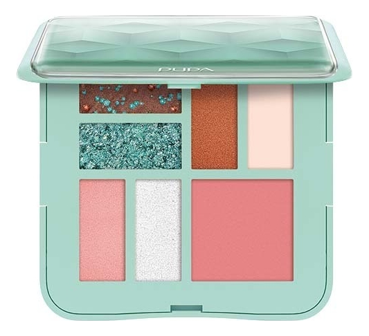 Палетка для макияжа Make-Up Pallet M 8г: Aqua