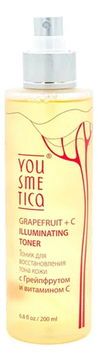 Тоник для восстановления тона кожи с Грейпфрутом и витамином C Grapefruit + C Illuminating Toner 200мл