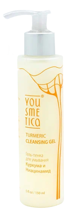 Гель-пенка для умывания куркума и ниацинамид Turmeric Cleansing Gel 150мл