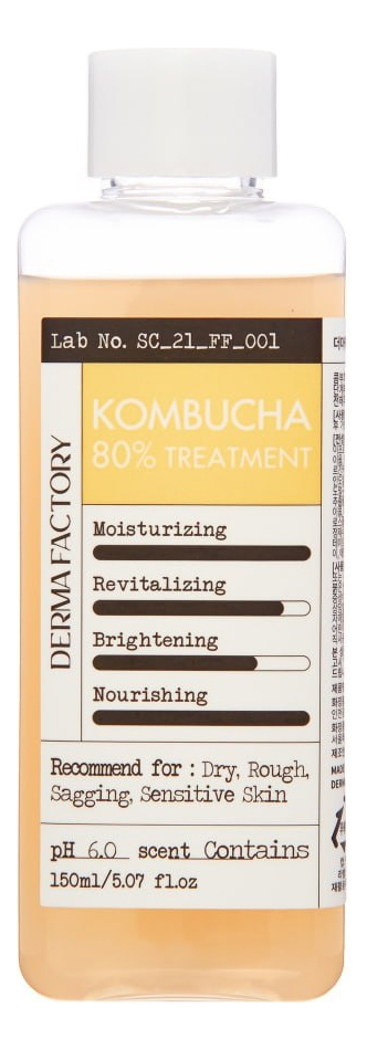 Питательный тонер для лица с экстрактом комбучи Kombucha 80% Treatment 150мл: Тонер 150мл