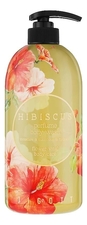 Jigott Парфюмированный гель для душа с экстрактом гибискуса Hibiscus Perfume Body Wash 750мл 